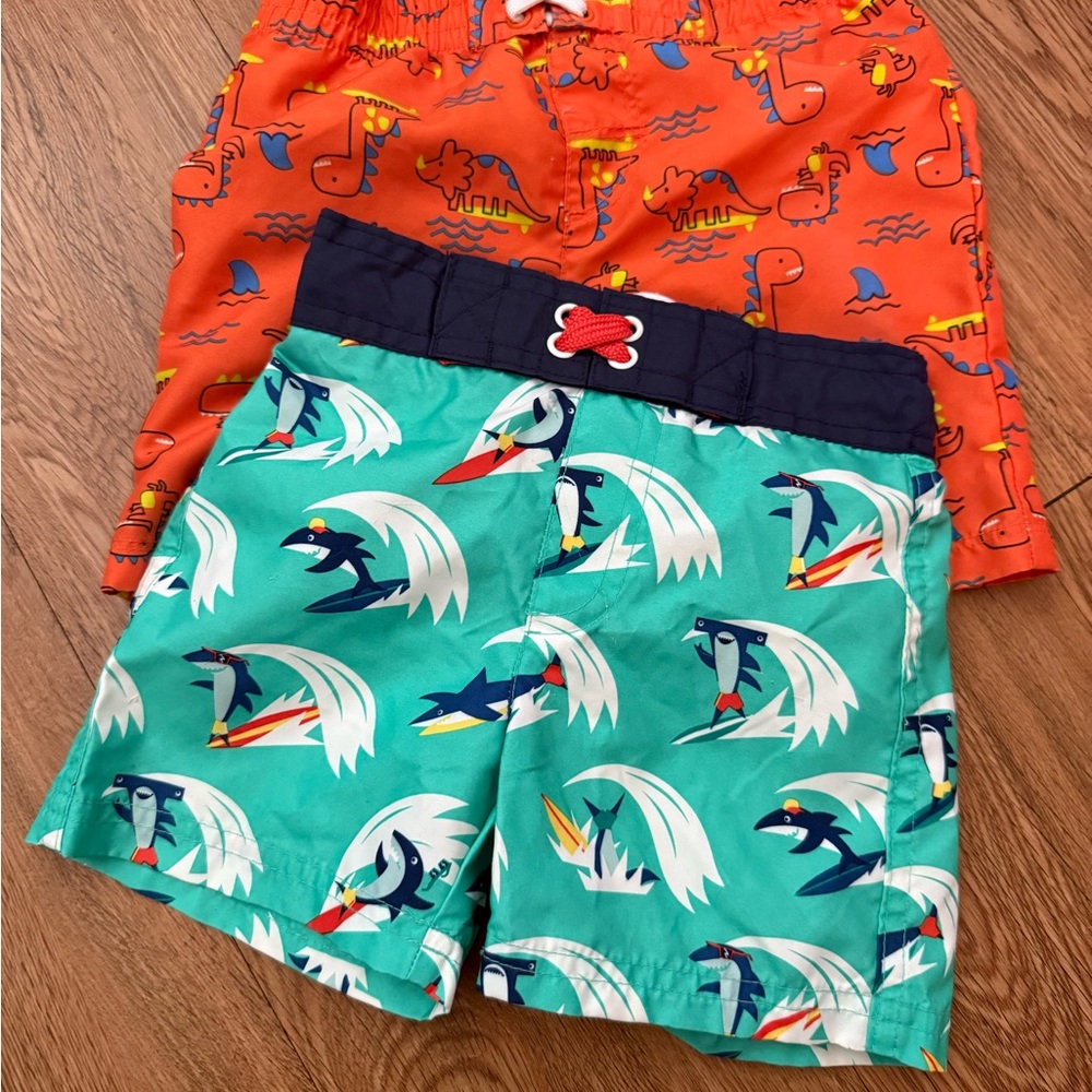 18m Preloved Cat & Jack Navy & Wonder Nation 18m boys swim bundle